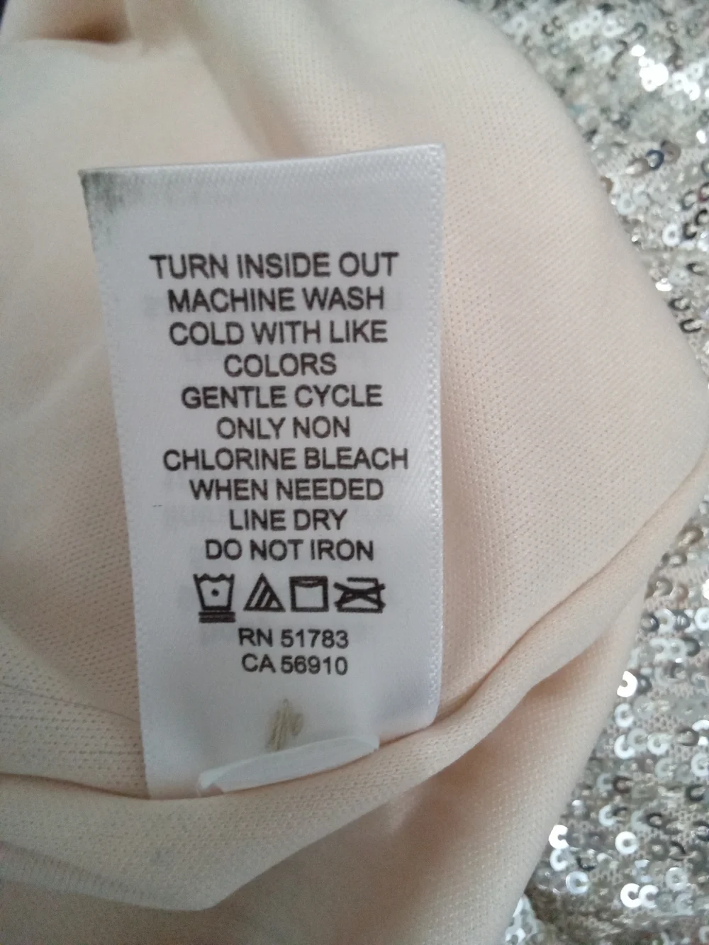 Maurices Champagne Gold Sequin Sleeveless Blouse, Size 0X - Picture 7 of 8